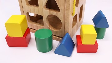 Sizes & Shape Sorting Toy - Classic Wooden Box Toy