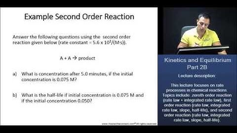 MCAT: Second Order Reaction (Worked Problem)