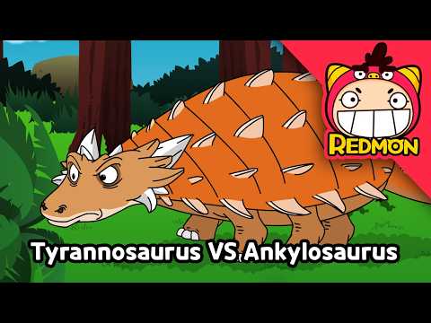 Tyrannosaurus vs Ankylosaurus : Who Wins? 🦖💥 Epic Dinosaur Battle | Cartoons for Kids
