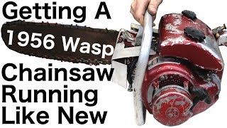 Getting A 1956 Eclipse Wasp Chainsaw Running  with Taryl