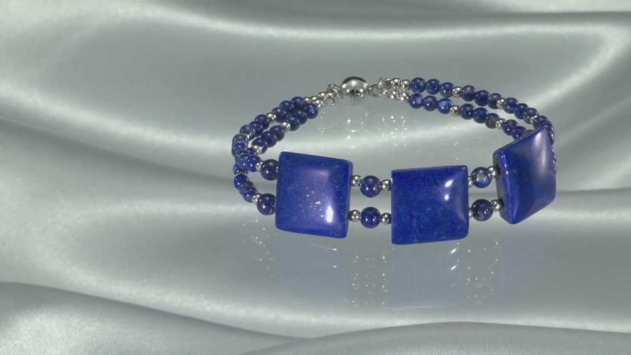 越田雅哉 ラピスラズリ スクエアブレスレット - QVC.jp