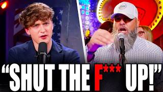 WATCH: Trump Fan SCREAMS AND SWEARS AT ME, REGRETS IT!