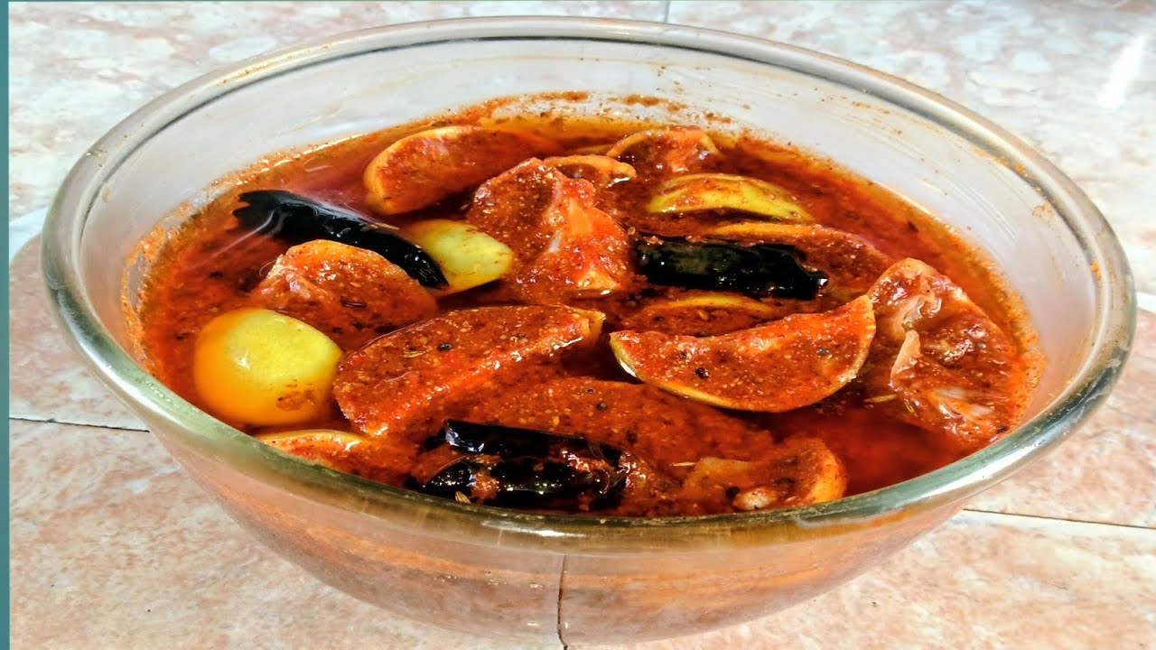 నిమ్మకాయ నిల్వ పచ్చడి రెసిపీ|| Home' Made Lemon Pickle || RF.FOODIE