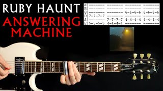 Ruby Haunt Answering Machine Guitar Lesson / Guitar Tab / Tabs Cover