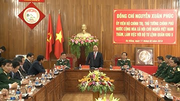 Thủ tướng Nguyễn Xuân Phúc thăm, chúc Tết Bộ Tư lệnh Quân khu 5