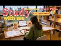 🌧️ 2-HOUR STUDY WITH ME | 45/15 Pomodoro 🎹 Calm Piano ☔ Rain Sounds | Studying for Exams 📚