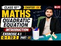 🔥 Quadratic Equation Introduction | Exercise 4.1 Question 1 to 2 | Class 10 Maths | chapter 04