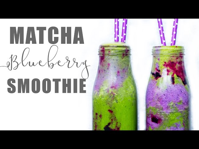 Matcha Blueberry Smoothie