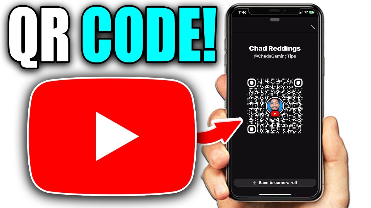 How To Get A Youtube Channel QR Code On Youtube Mobile App! - YouTube