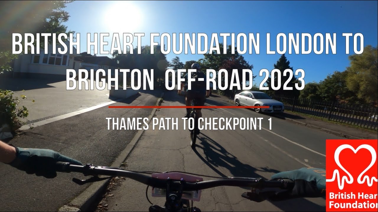 British Heart Foundation London to Brighton off-road bike ride End of