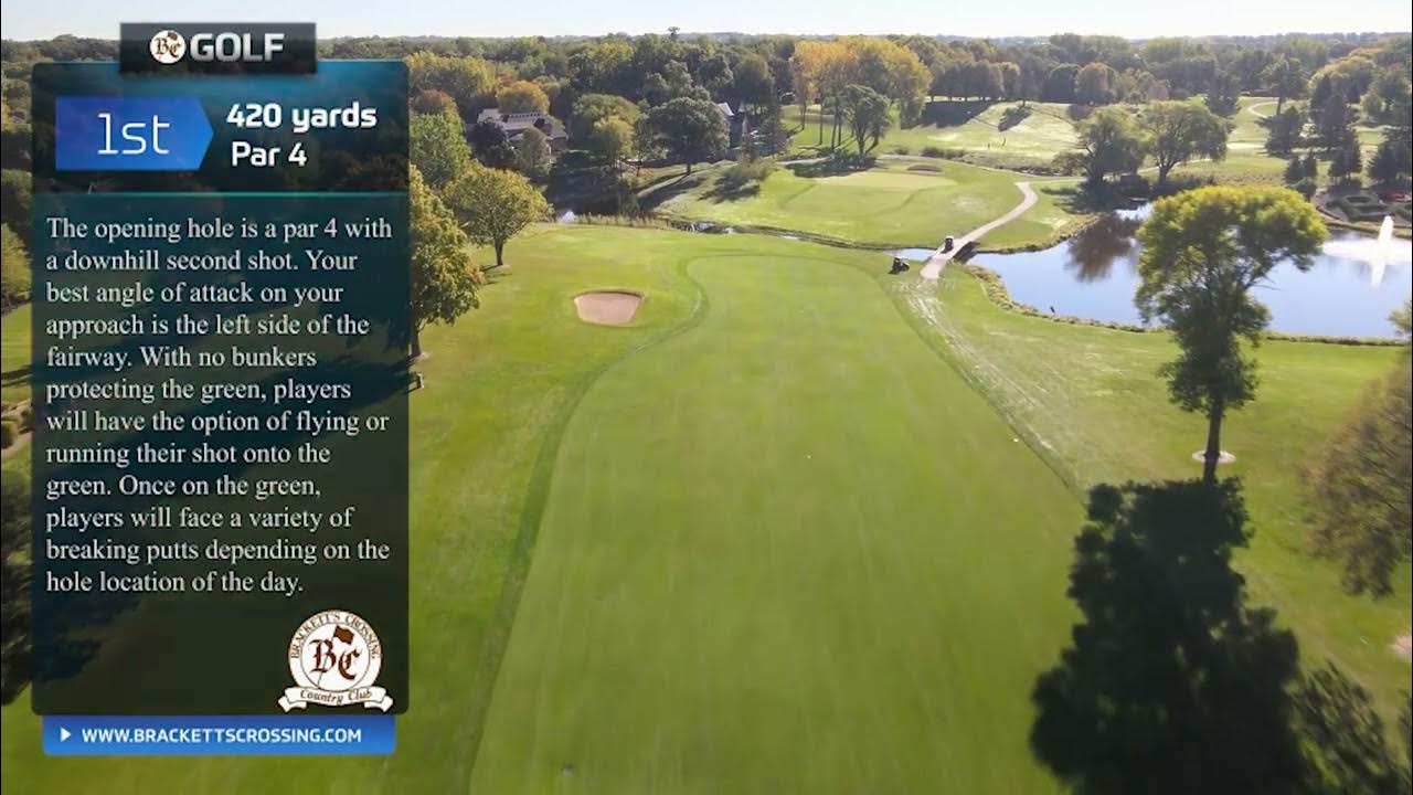 Hole 1 at Brackett's Crossing Country Club YouTube