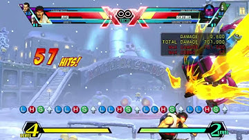 UMVC3: Ryu - Air Combo Finisher/Rejump TAC Infinite