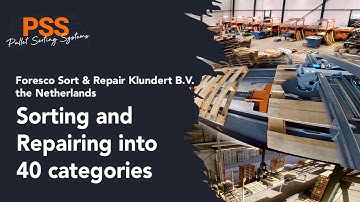 Sorting and repairing into 40 categories | PSS - Foresco The Netherlands