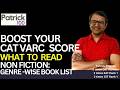 Boost your CAT VARC Score - What to read? Non Fiction - Genre wise book list | Patrick Dsouza