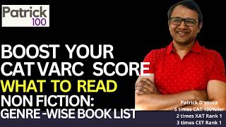 Boost your CAT VARC Score - What to read? Non Fiction - Genre wise book list | Patrick Dsouza