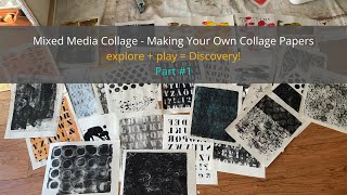 Abstract Art Journaling  - Art Journaling Ideas, Techniques & Process - Create Collage Papers