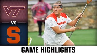 Virginia Tech vs. Syracuse Women's Lacrosse Championship Highlights (2023) (Quarterfinal Round)