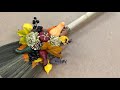 収穫祭を祝うホウキ飾りの作り方