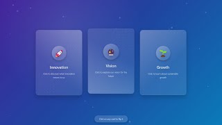 Animated cards using html, css and javascript