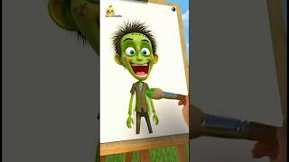 ABC Song for Kids | Z for [Zombie🧟, Zebra🦓, Zero0️⃣] |  Nursery Rhyme | ABCD Learning #shorts