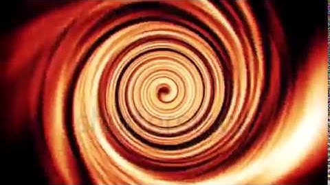 DAVE FX - Orange Space Time Warp Tunnel Vortex Loopable Motion Background