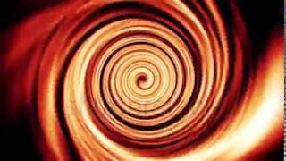 DAVE FX - Orange Space Time Warp Tunnel Vortex Loopable Motion Background