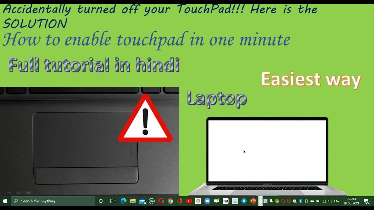 what to do if accidently turned off your touchpad in laptop easy