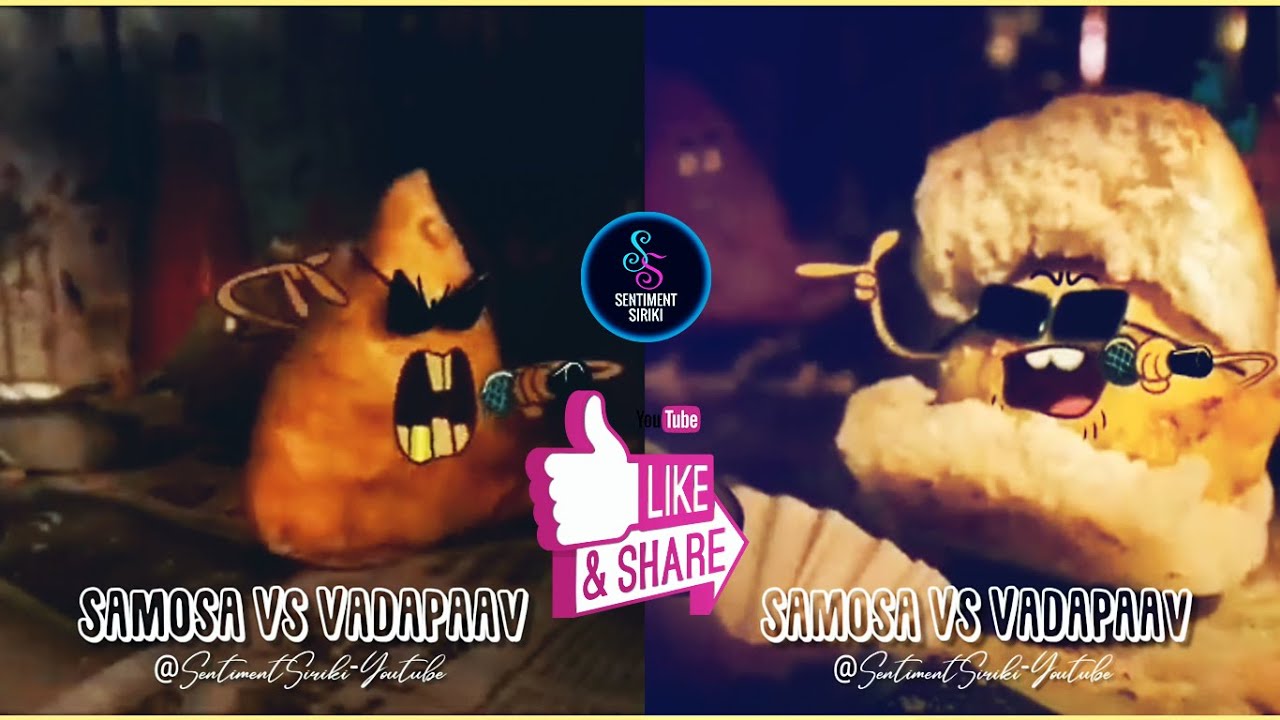 Vada Pav VS Samosa  Rap Battle 2020  Nick India 😅 Tamil whatsapp status