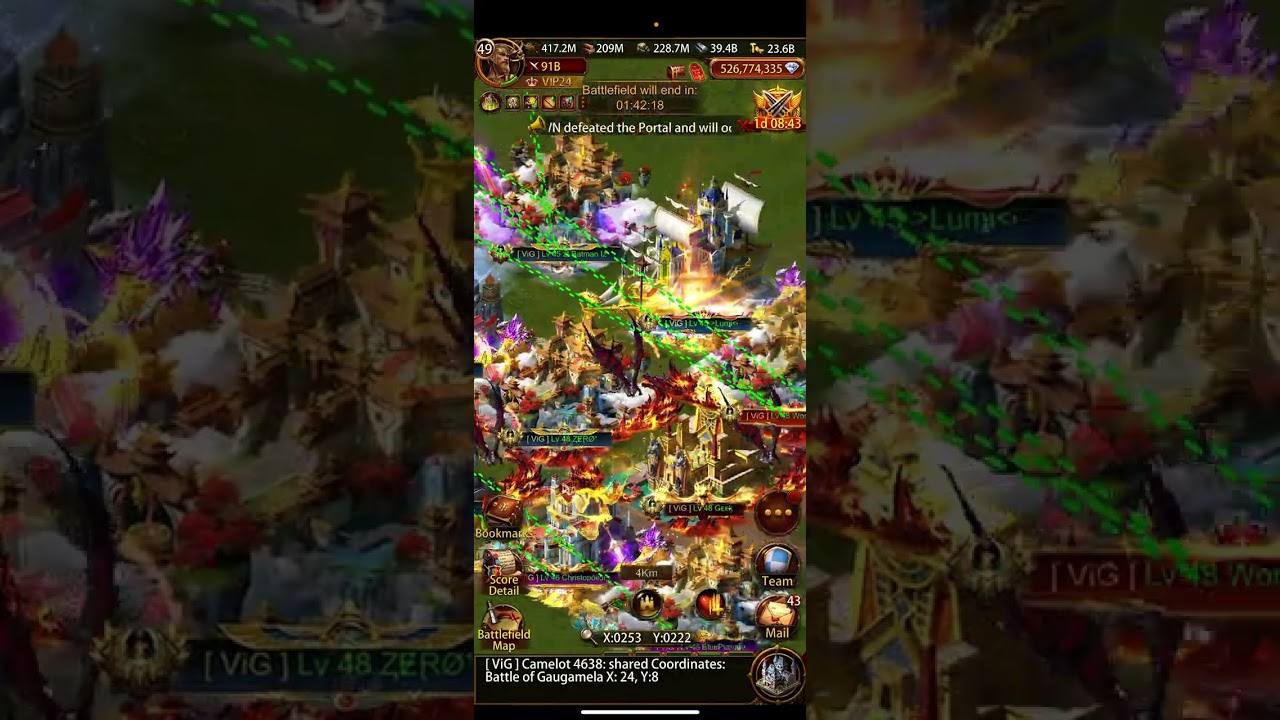 Evony TKR - VIG vs RSP BOG Intense Fight