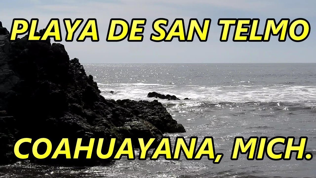 Playa de San Telmo en Coahuayana Michoacán México. Sitio turístico