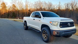 Quick walk around of my 2014 Tundra FN wheels 1320 Performance Exhaust Stillen CAI TRD rear SWAY BAR
