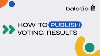 How to publish voting results screenshot 4