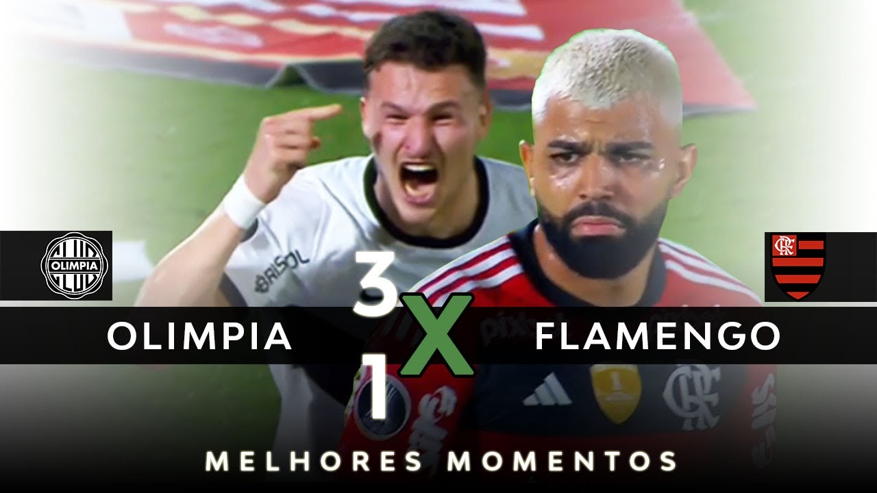 Olimpia 1 x 4 Flamengo  Taça Libertadores: melhores momentos