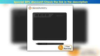 Exclusive 6.5x4 Inch GAOMON S620 Graphics Tablet Portablet Art Writing Board Easy Android Phone Con