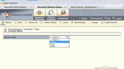Sourcefire: Creating Email Alerts with Sourcefire IPS
