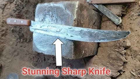 Turning Rusty Bolt into Stunning Sharp Knife by Hand. #crafting #handmade #knife #bolt