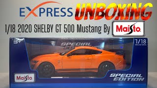 2020 FORD MUSTANG SHELBY GT500 - Yellow 1/18 scale Maisto Special Edition - New