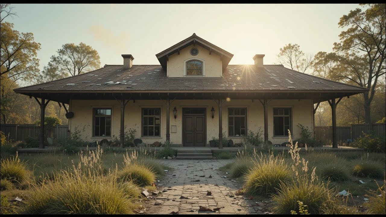 Cinematic ASMR: Empty Railway Station Restored from Dust to Timeless Beauty