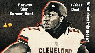 Kareem Hunt gets Signed to the Browns for 1-year!