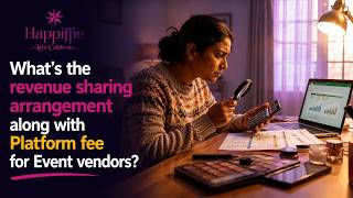 What's the revenue sharing arrangement along with Platform fee for Event vendors?