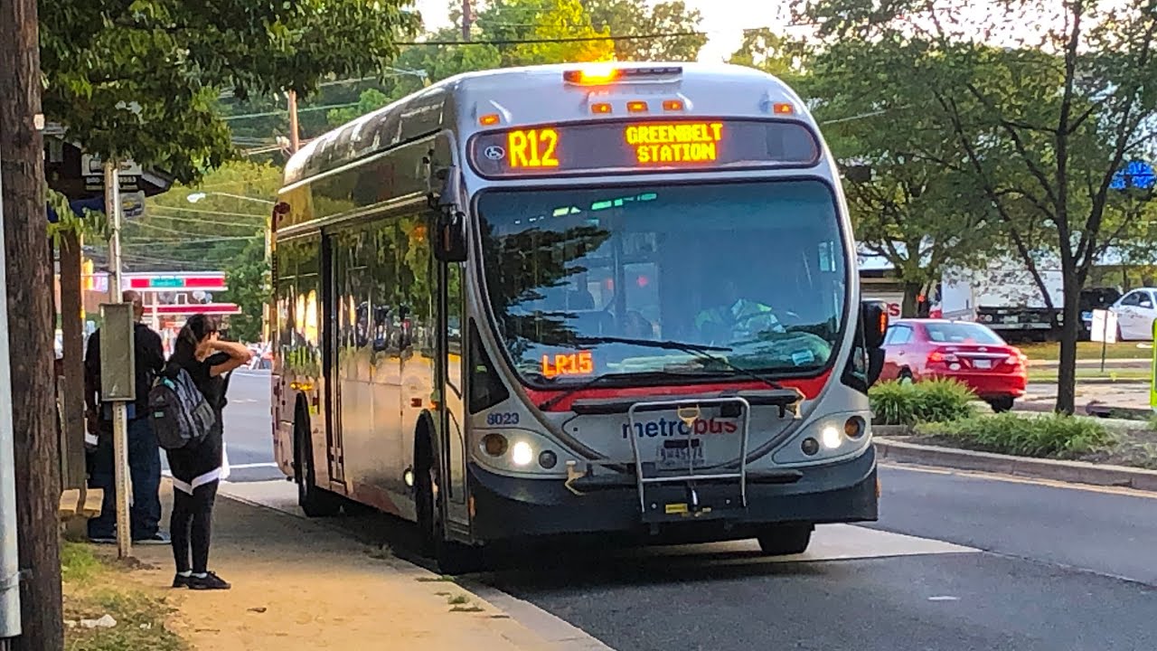WMATA 2014 NABI 42 BRT 8023 on Route R12 - YouTube