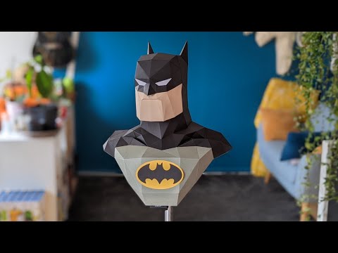 Fabrique ton buste de Batman - papercraft gratuit