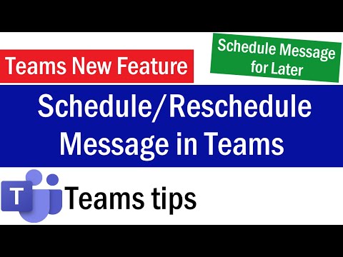How To Schedule Chat Messages in Teams| Schedule Chat Messages in Teams | Teams Schedule Message