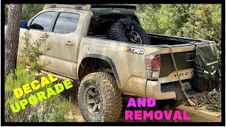 Toyota Tacoma | Bedside decal removal plus new decal install | (2017 Tacoma)