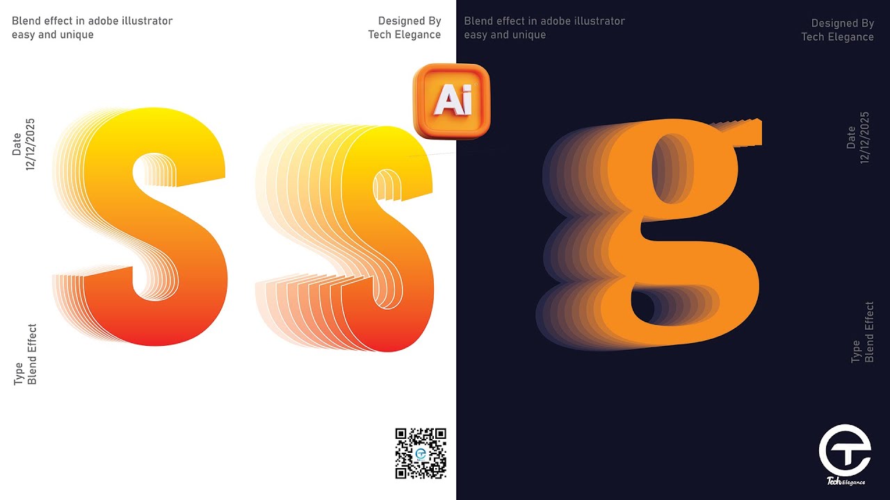 Blend Effect in Adobe Illustrator | Easy & Professional Illustrator Tutorial