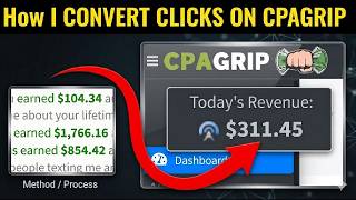 CPA Marketing: How I CONVERT CLICKS ON CPAGRIP USING Email CPA Offers & Direct Organic Traffic Profile