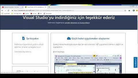 Visual Studio 2017 Kurulumu C#