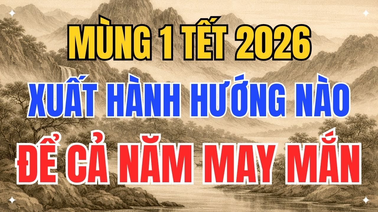 Bí quyết xuất hành mùng 1 Tết 2026: Chọn hướng đúng, tiền vào như nước!