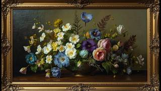 Vintage Spring's Embrace Vibe Framed Art | 4K Ultra HD | TV Wallpaper Background