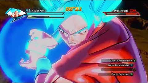 Dragon ball xenoverse Ssgss goku vs Ssgss vegeta